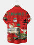 Men's Christmas Funny Graphic Short Sleeve Hawaiian Shirt